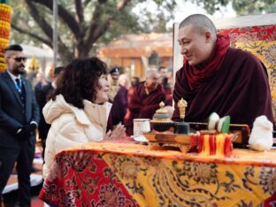 Thaye Dorje, His Holiness the 17th Gyalwa Karmapa, presided over the 2024 Kagyu Monlam in Bodh Gaya. Photo: Tokpa Korlo