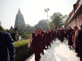 Thaye Dorje, His Holiness the 17th Gyalwa Karmapa, presided over the 2024 Kagyu Monlam in Bodh Gaya. Photo: Tokpa Korlo