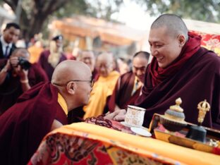 Thaye Dorje, His Holiness the 17th Gyalwa Karmapa, presided over the 2024 Kagyu Monlam in Bodh Gaya. Photo: Tokpa Korlo