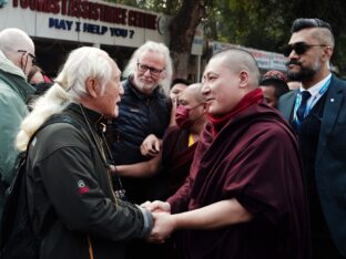 Thaye Dorje, His Holiness the 17th Gyalwa Karmapa, presided over the 2024 Kagyu Monlam in Bodh Gaya. Photo: Tokpa Korlo