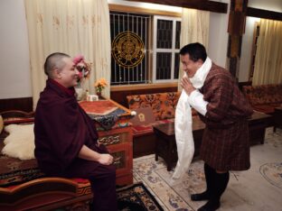 Thaye Dorje, His Holiness the 17th Gyalwa Karmapa, presided over the 2024 Kagyu Monlam in Bodh Gaya. Photo: Tokpa Korlo