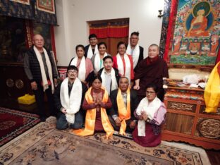 Thaye Dorje, His Holiness the 17th Gyalwa Karmapa, presided over the 2024 Kagyu Monlam in Bodh Gaya. Photo: Tokpa Korlo