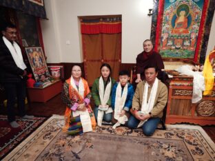 Thaye Dorje, His Holiness the 17th Gyalwa Karmapa, presided over the 2024 Kagyu Monlam in Bodh Gaya. Photo: Tokpa Korlo