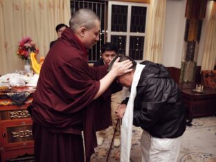 Thaye Dorje, His Holiness the 17th Gyalwa Karmapa, presided over the 2024 Kagyu Monlam in Bodh Gaya. Photo: Tokpa Korlo