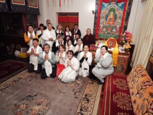 Thaye Dorje, His Holiness the 17th Gyalwa Karmapa, presided over the 2024 Kagyu Monlam in Bodh Gaya. Photo: Tokpa Korlo