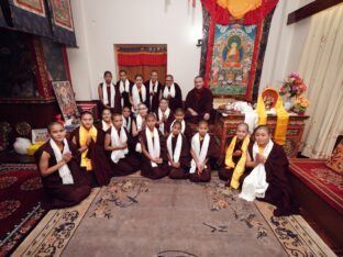 Thaye Dorje, His Holiness the 17th Gyalwa Karmapa, presided over the 2024 Kagyu Monlam in Bodh Gaya. Photo: Tokpa Korlo