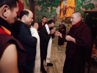 Thaye Dorje, His Holiness the 17th Gyalwa Karmapa, presided over the 2024 Kagyu Monlam in Bodh Gaya. Photo: Tokpa Korlo