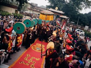 Thaye Dorje, His Holiness the 17th Gyalwa Karmapa, presided over the 2024 Kagyu Monlam in Bodh Gaya. Photo: Tokpa Korlo