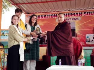 Thaye Dorje, His Holiness the 17th Gyalwa Karmapa, presided over the 2024 Kagyu Monlam in Bodh Gaya. Photo: Tokpa Korlo