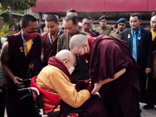 Thaye Dorje, His Holiness the 17th Gyalwa Karmapa, presided over the 2024 Kagyu Monlam in Bodh Gaya. Photo: Tokpa Korlo