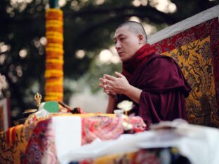 Thaye Dorje, His Holiness the 17th Gyalwa Karmapa, presided over the 2024 Kagyu Monlam in Bodh Gaya. Photo: Tokpa Korlo