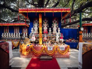 Thaye Dorje, His Holiness the 17th Gyalwa Karmapa, presided over the 2024 Kagyu Monlam in Bodh Gaya. Photo: Tokpa Korlo