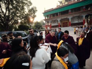 Thaye Dorje, His Holiness the 17th Gyalwa Karmapa, presided over the 2024 Kagyu Monlam in Bodh Gaya. Photo: Tokpa Korlo