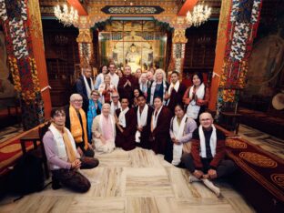 Thaye Dorje, His Holiness the 17th Gyalwa Karmapa, presided over the 2024 Kagyu Monlam in Bodh Gaya. Photo: Tokpa Korlo