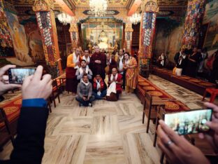 Thaye Dorje, His Holiness the 17th Gyalwa Karmapa, presided over the 2024 Kagyu Monlam in Bodh Gaya. Photo: Tokpa Korlo