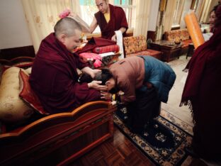 Thaye Dorje, His Holiness the 17th Gyalwa Karmapa, presided over the 2024 Kagyu Monlam in Bodh Gaya. Photo: Tokpa Korlo