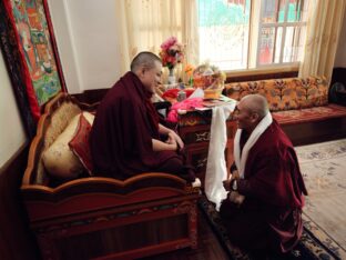 Thaye Dorje, His Holiness the 17th Gyalwa Karmapa, presided over the 2024 Kagyu Monlam in Bodh Gaya. Photo: Tokpa Korlo