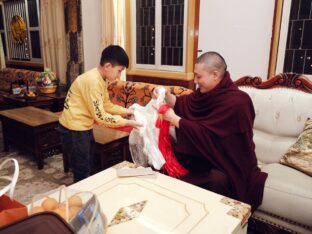 Thaye Dorje, His Holiness the 17th Gyalwa Karmapa, presided over the 2024 Kagyu Monlam in Bodh Gaya. Photo: Tokpa Korlo