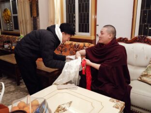 Thaye Dorje, His Holiness the 17th Gyalwa Karmapa, presided over the 2024 Kagyu Monlam in Bodh Gaya. Photo: Tokpa Korlo