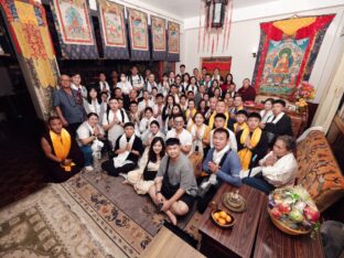 Thaye Dorje, His Holiness the 17th Gyalwa Karmapa, presided over the 2024 Kagyu Monlam in Bodh Gaya. Photo: Tokpa Korlo