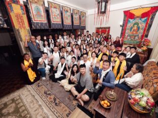 Thaye Dorje, His Holiness the 17th Gyalwa Karmapa, presided over the 2024 Kagyu Monlam in Bodh Gaya. Photo: Tokpa Korlo