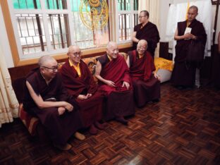 Thaye Dorje, His Holiness the 17th Gyalwa Karmapa, presided over the 2024 Kagyu Monlam in Bodh Gaya. Photo: Tokpa Korlo