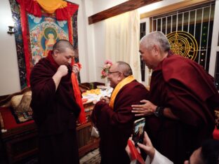 Thaye Dorje, His Holiness the 17th Gyalwa Karmapa, presided over the 2024 Kagyu Monlam in Bodh Gaya. Photo: Tokpa Korlo