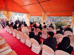 Thaye Dorje, His Holiness the 17th Gyalwa Karmapa, presided over the 2024 Kagyu Monlam in Bodh Gaya. Photo: Tokpa Korlo