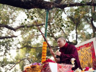 Thaye Dorje, His Holiness the 17th Gyalwa Karmapa, presided over the 2024 Kagyu Monlam in Bodh Gaya. Photo: Tokpa Korlo