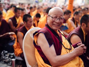 Thaye Dorje, His Holiness the 17th Gyalwa Karmapa, presided over the 2024 Kagyu Monlam in Bodh Gaya. Photo: Tokpa Korlo