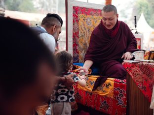 Thaye Dorje, His Holiness the 17th Gyalwa Karmapa, presided over the 2024 Kagyu Monlam in Bodh Gaya. Photo: Tokpa Korlo