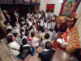 Thaye Dorje, His Holiness the 17th Gyalwa Karmapa, presided over the 2024 Kagyu Monlam in Bodh Gaya. Photo: Tokpa Korlo