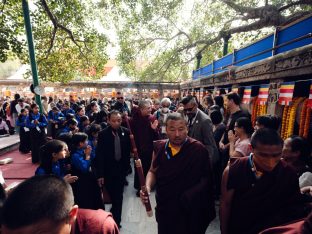 Thaye Dorje, His Holiness the 17th Gyalwa Karmapa, presided over the 2024 Kagyu Monlam in Bodh Gaya. Photo: Tokpa Korlo