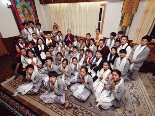 Thaye Dorje, His Holiness the 17th Gyalwa Karmapa, presided over the 2024 Kagyu Monlam in Bodh Gaya. Photo: Tokpa Korlo