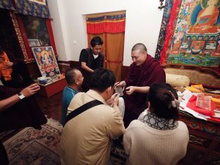 Thaye Dorje, His Holiness the 17th Gyalwa Karmapa, presided over the 2024 Kagyu Monlam in Bodh Gaya. Photo: Tokpa Korlo