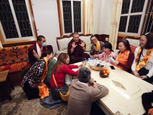 Thaye Dorje, His Holiness the 17th Gyalwa Karmapa, presided over the 2024 Kagyu Monlam in Bodh Gaya. Photo: Tokpa Korlo