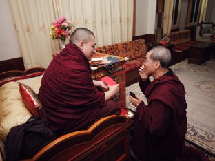 Thaye Dorje, His Holiness the 17th Gyalwa Karmapa, presided over the 2024 Kagyu Monlam in Bodh Gaya. Photo: Tokpa Korlo