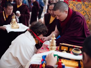 Thaye Dorje, His Holiness the 17th Gyalwa Karmapa, presided over the 2024 Kagyu Monlam in Bodh Gaya. Photo: Tokpa Korlo