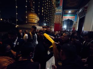 Thaye Dorje, His Holiness the 17th Gyalwa Karmapa, presided over the 2024 Kagyu Monlam in Bodh Gaya. Photo: Tokpa Korlo