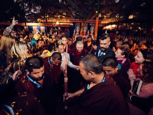 Thaye Dorje, His Holiness the 17th Gyalwa Karmapa, presided over the 2024 Kagyu Monlam in Bodh Gaya. Photo: Tokpa Korlo