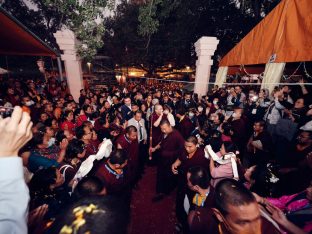 Thaye Dorje, His Holiness the 17th Gyalwa Karmapa, presided over the 2024 Kagyu Monlam in Bodh Gaya. Photo: Tokpa Korlo