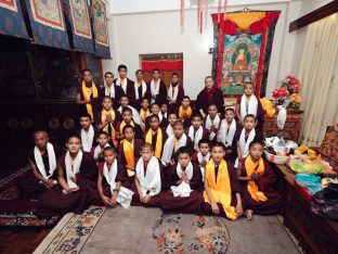 Thaye Dorje, His Holiness the 17th Gyalwa Karmapa, presided over the 2024 Kagyu Monlam in Bodh Gaya. Photo: Tokpa Korlo