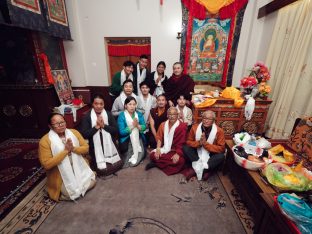 Thaye Dorje, His Holiness the 17th Gyalwa Karmapa, presided over the 2024 Kagyu Monlam in Bodh Gaya. Photo: Tokpa Korlo