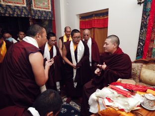 Thaye Dorje, His Holiness the 17th Gyalwa Karmapa, presided over the 2024 Kagyu Monlam in Bodh Gaya. Photo: Tokpa Korlo