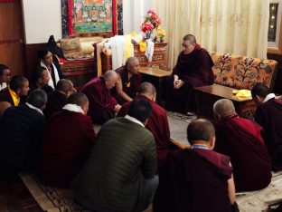 Thaye Dorje, His Holiness the 17th Gyalwa Karmapa, presided over the 2024 Kagyu Monlam in Bodh Gaya. Photo: Tokpa Korlo