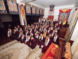 Thaye Dorje, His Holiness the 17th Gyalwa Karmapa, presided over the 2024 Kagyu Monlam in Bodh Gaya. Photo: Tokpa Korlo