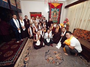 Thaye Dorje, His Holiness the 17th Gyalwa Karmapa, presided over the 2024 Kagyu Monlam in Bodh Gaya. Photo: Tokpa Korlo