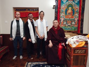 Thaye Dorje, His Holiness the 17th Gyalwa Karmapa, presided over the 2024 Kagyu Monlam in Bodh Gaya. Photo: Tokpa Korlo