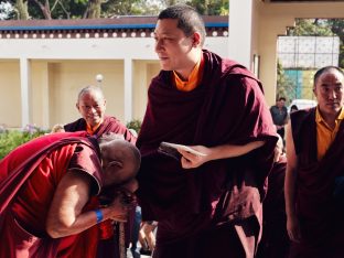 Thaye Dorje, His Holiness the 17th Gyalwa Karmapa, presides over the Karmapa Public Course 2025