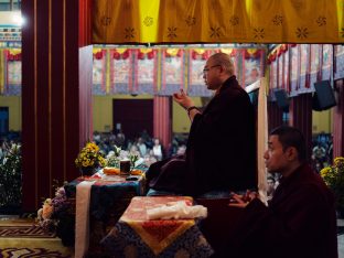 Thaye Dorje, His Holiness the 17th Gyalwa Karmapa, presides over the Karmapa Public Course 2025